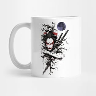 Geisha Assassin, Eastern Culture Graphic T-shirt 02 Mug